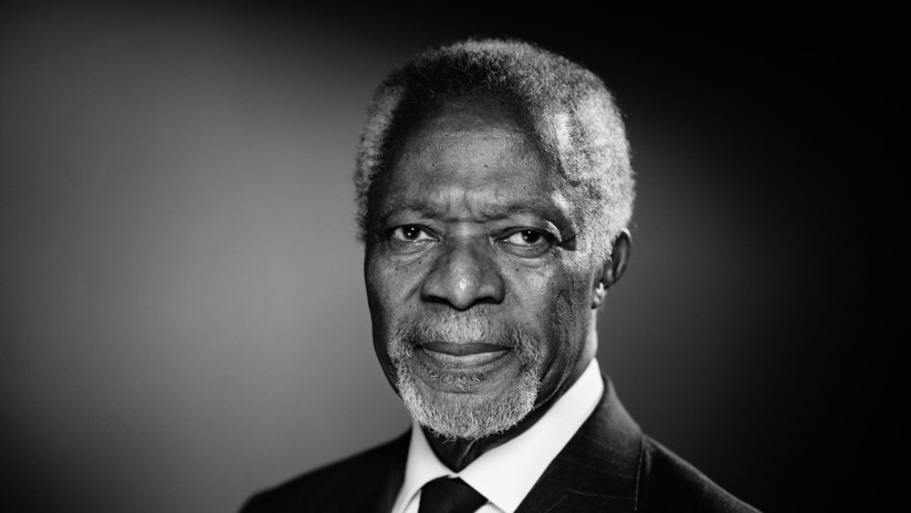 Kofi Annan fue el primer africano negro en asumir la dirección de la ONU