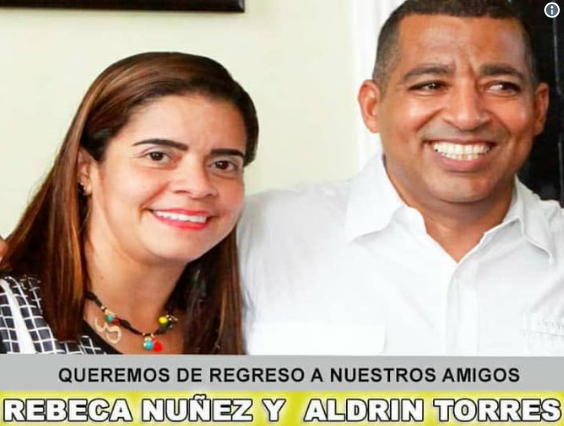 El ex Dip del Psuv Aldrin Torres y su pareja Rebeca Núñez
