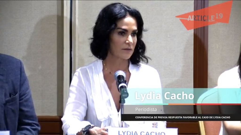 La periodista mexicana, Lydia Cacho