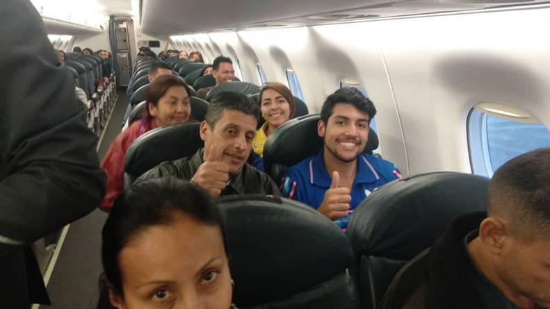 Venezolanos regresando al país desde Perú