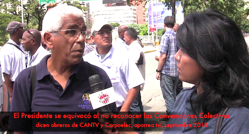 Carlos Villaruel quien trabajó durante 22 años en la CANTV: quedamos por debajo de los salarios que teníamos anteriormente con respecto a los tabuladores