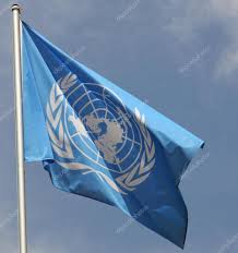 Bandera de la la Organización de las Naciones Unidas (ONU)