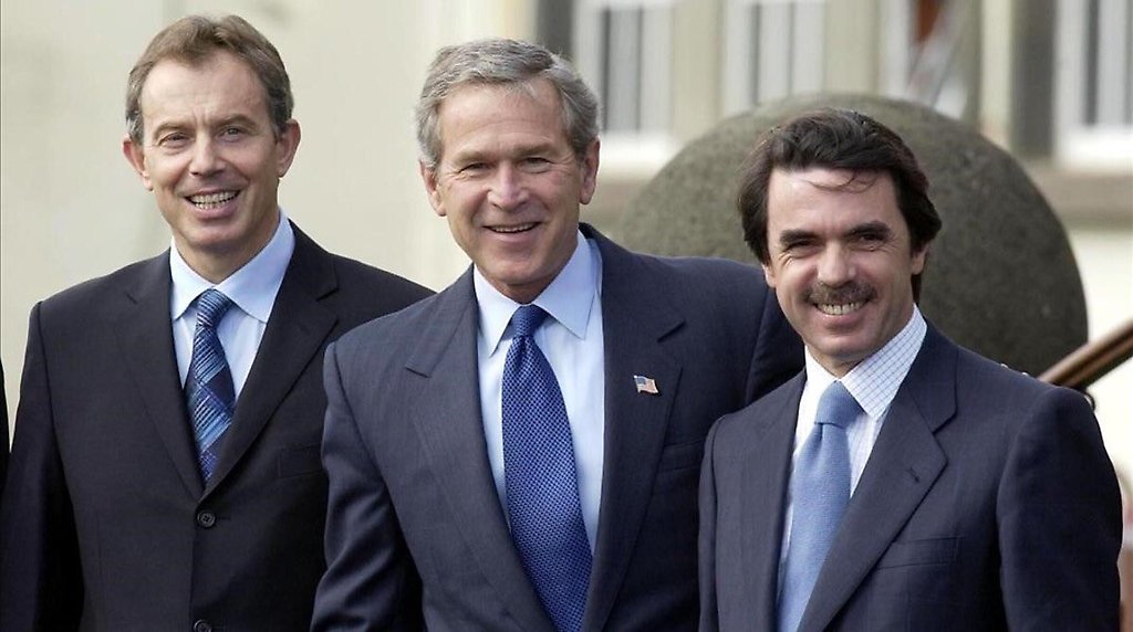 Blair, Bush y Aznar