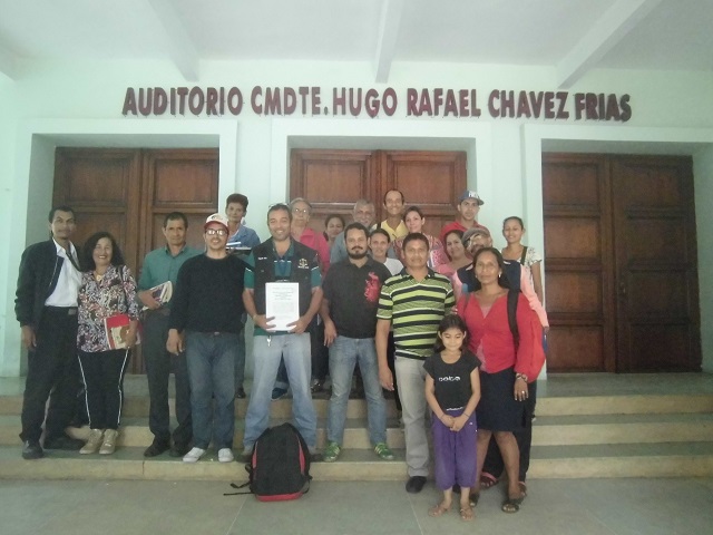 Integrantes del Comité de Contraloria Social Judicial (CCSSJJ) 8/9/18 Liceo O’Leary, Barinas.