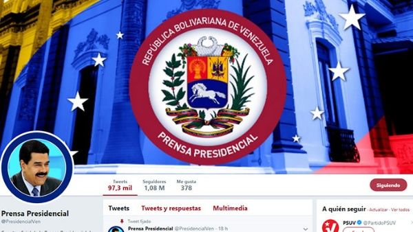 Cuenta Twitter de Prensa Presidencial bloqueada