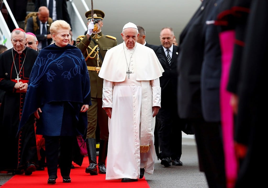 El papa Francisco y la presidenta de Lituania