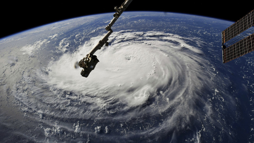 El huracán Florence visto desde el espacio