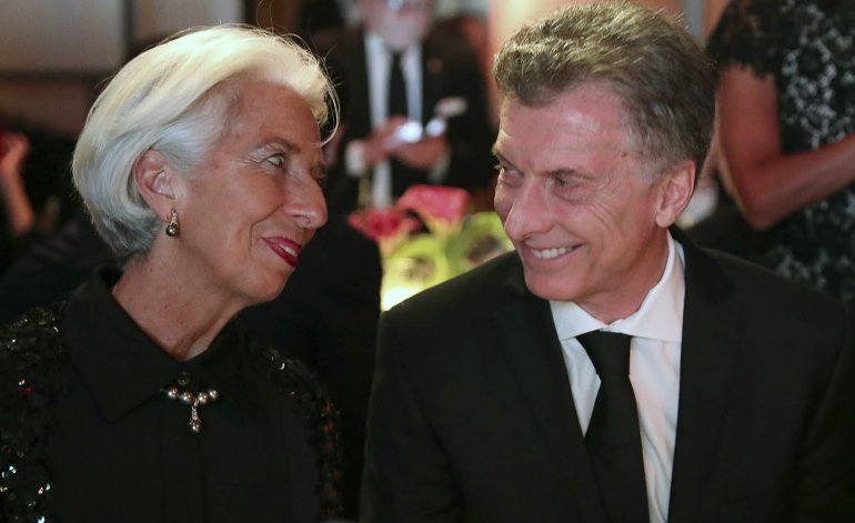 El presidente fue homenajeado en Estados Unidos y reconoció que comenzaron "una gran relación" con la titular del FMI.
