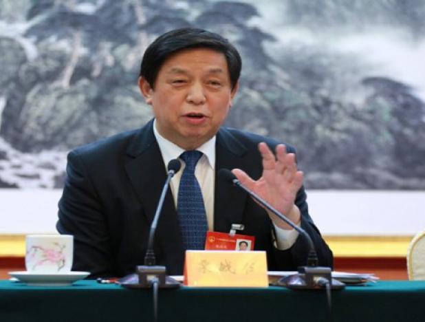 El presidente del Comité Permanente de la Asamblea Popular Nacional (APN) de China, Li Zhanshu.