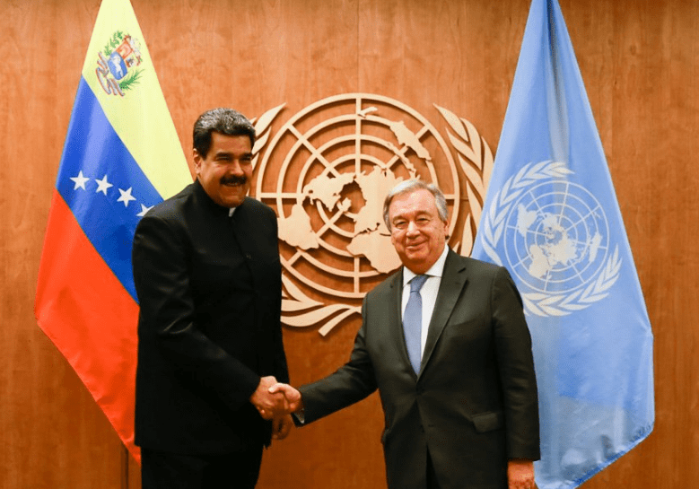 El presidente Maduro y António Guterres