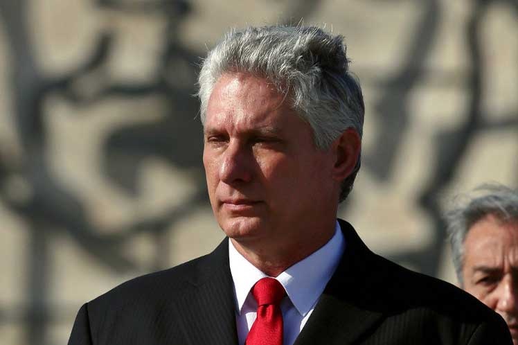 El presidente de Cuba, Miguel Díaz Canel