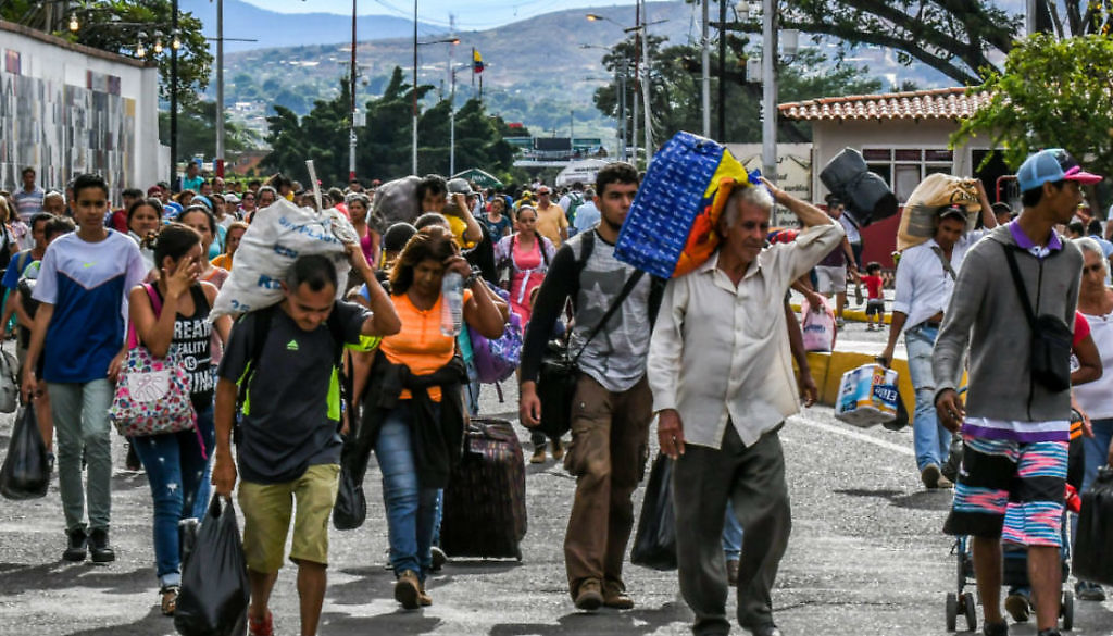 Venezolanos migrando a Cúcuta, Colombia. 76 regresaron el 13/09/18 a Venezuela, en el marco del Plan Vuelta a la Patria