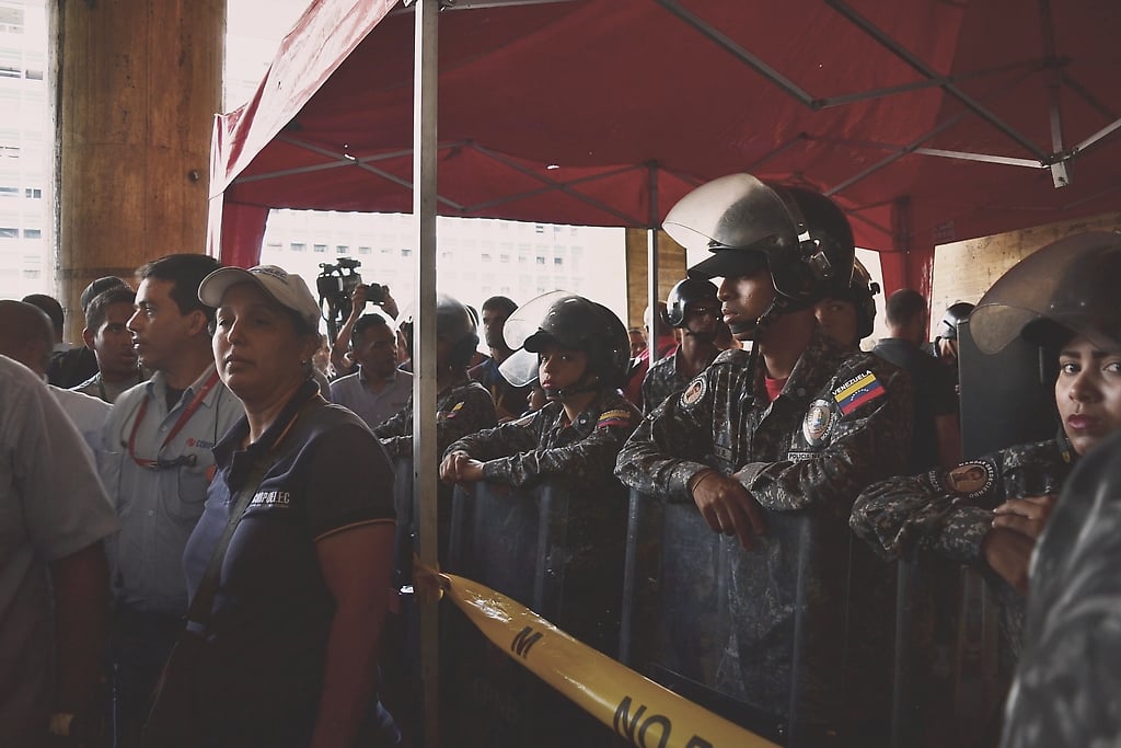 Trabajadores se concentraron en Plaza Caracas en contra de