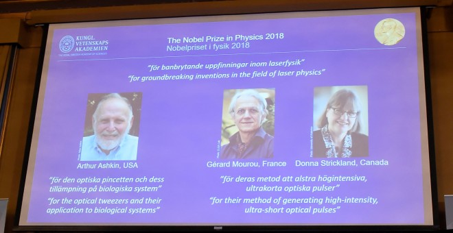 Ganadores del Nobel de Física 2018
