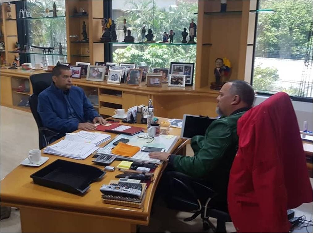Omar Prieto sostuvo un encuentro con José David Cabello, superintendente del Seniat.