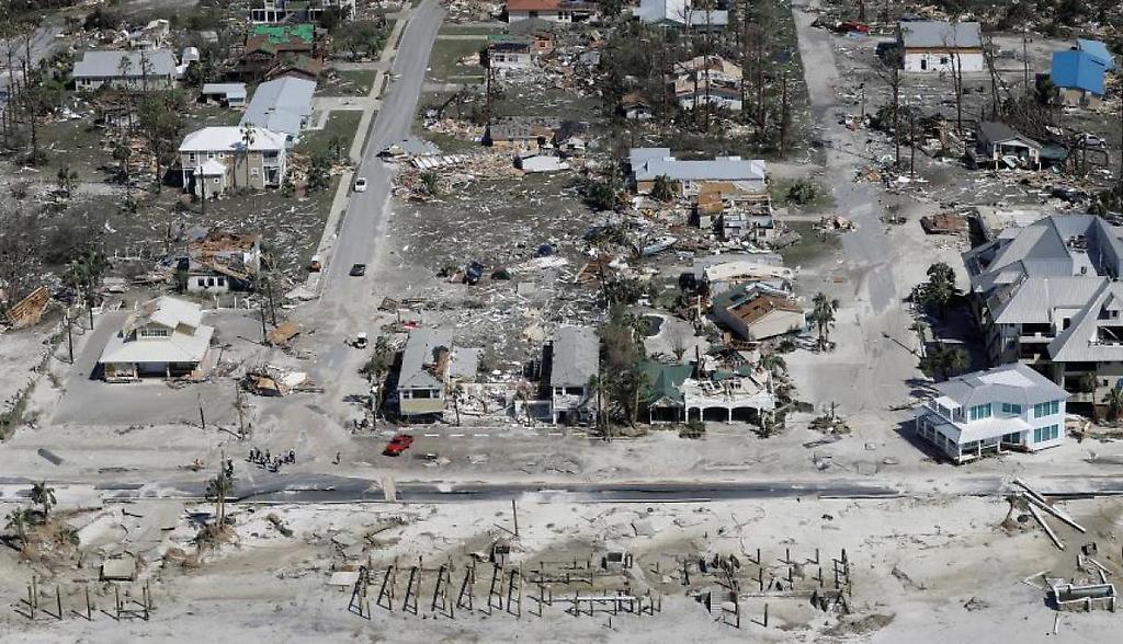 Así quedó Mexico Beach en la Florida, tras paso del huracán Michael