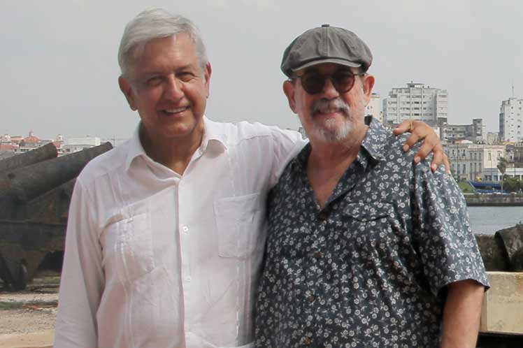López Obrador y Silvio Rodríguez.