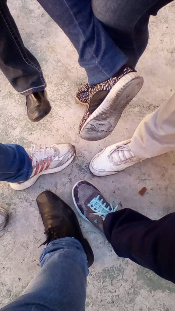 Los zapatos de maestros de una escuela caraqueña