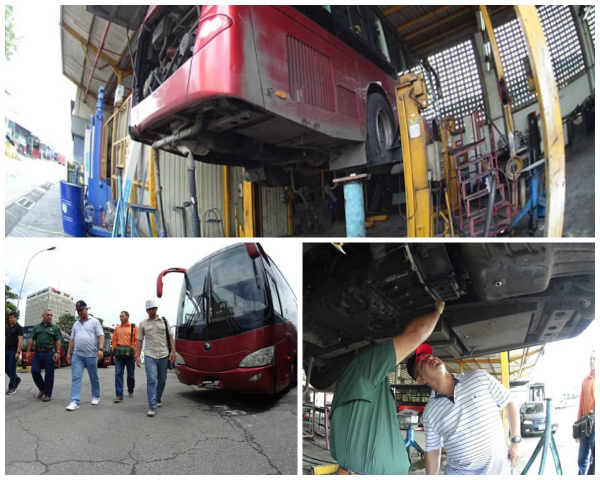 Las reparaciones de unidades del Metrobús se realizan en el patio del Metro La Paz