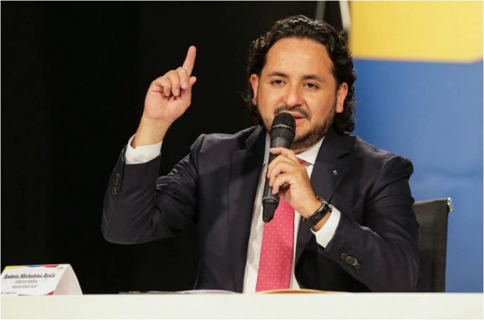 El secretario Nacional de Comunicación ecuatoriano, Andrés Michelena