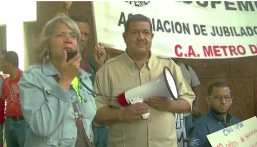 Marlene Sifontes, Secretaria de Organización del Sindicato del Instituto Nacional de Parques: hoy estamos aquí porque lo que le han hecho a la trabajadora, a nuestra compañera del Metro de Caracas, es un atentado contra todos los trabajadores de Venezuela
