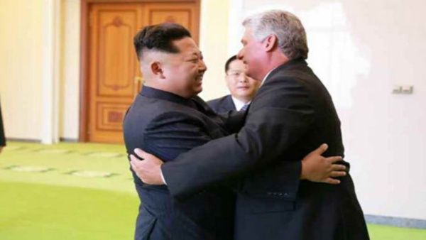 Díaz Canel y Kim Jong-un