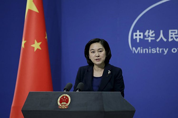 Hua Chunying, vocera del Ministerio de Relaciones Exteriores de China
