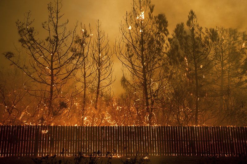 Aspecto de los incendios en California