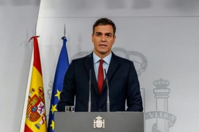 El presidente del  el Gobierno español, Pedro Sánchez