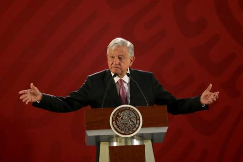 El presidente Andrés Manuel López Obrador (AMLO) en Palacio Nacional 