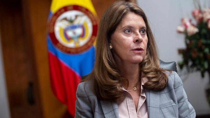 La vicepresidente de Colombia, Marta Lucía Ramírez