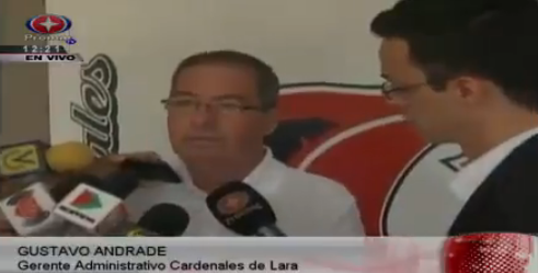 Gustavo Andrade, gerente de Cardenales de Lara