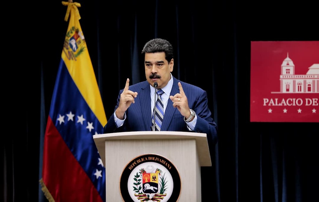 Presidente Maduro ofrece rueda de prensa con medios nacionales e internacionales desde la Sala de Prensa “Simón Bolívar” del Palacio de Miraflores
