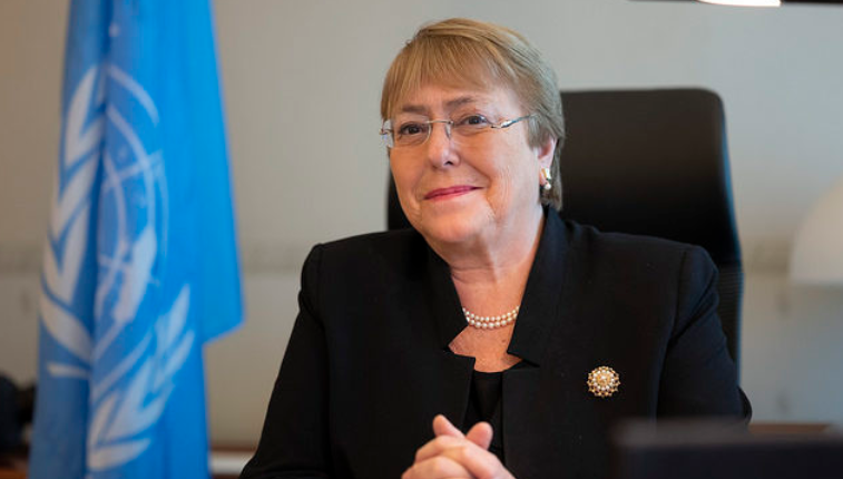 La comisionada de Derechos Humanos de la ONU, Michelle Bachelet