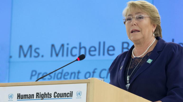 Michelle Bachelet,  Alta Comisionada de DDHH de la ONU