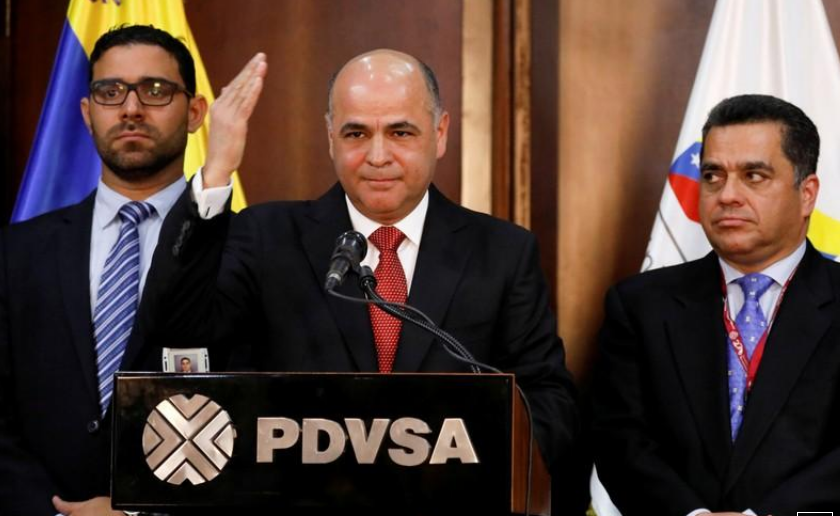 El ministro del Petróleo y presidente de PDVSA, Manuel Quevedo