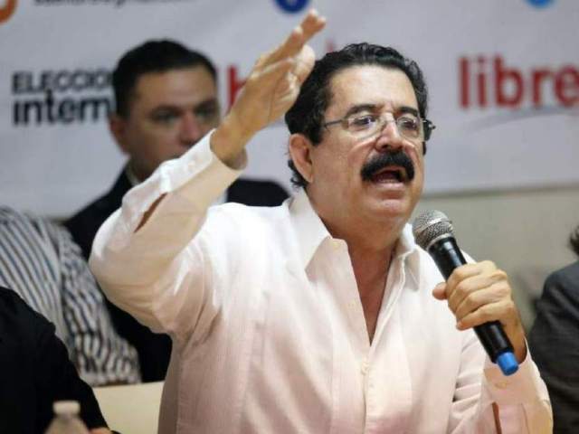 Manuel Zelaya, coordinador general del partido Libertad y Refundación (Libre) y expresidente de Honduras.