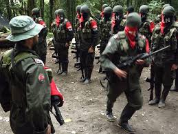 Miembros del grupo guerrillero, Ejército de Liberación Nacional (ELN), de Colombia