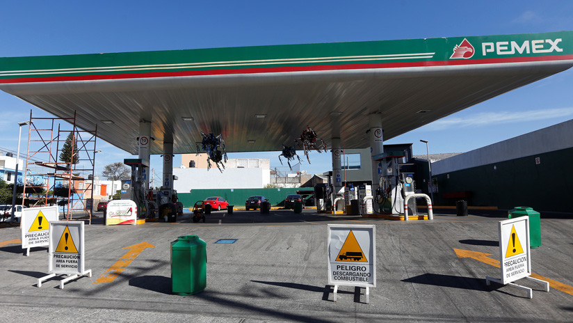 Gasolinera de Pemex cerrada, Guadalajara, México, 6 de enero de 2019.