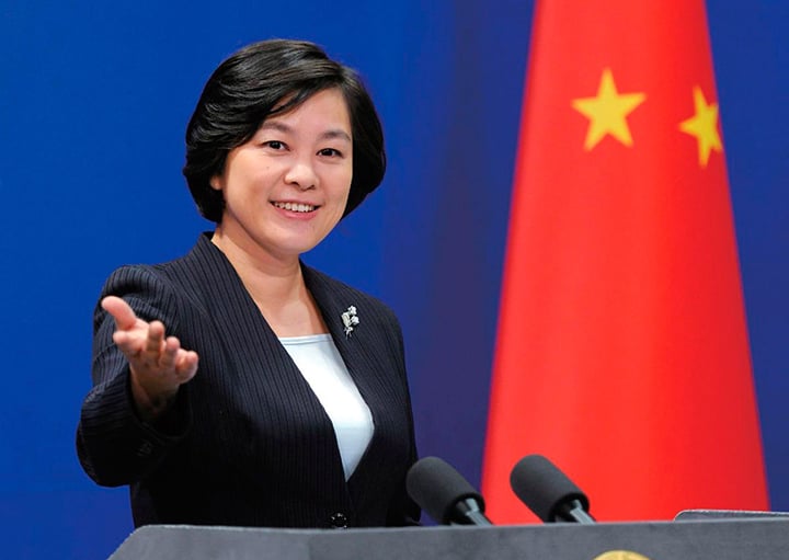 Hua Chunying, portavoz del Ministerio de Relaciones Exteriores.