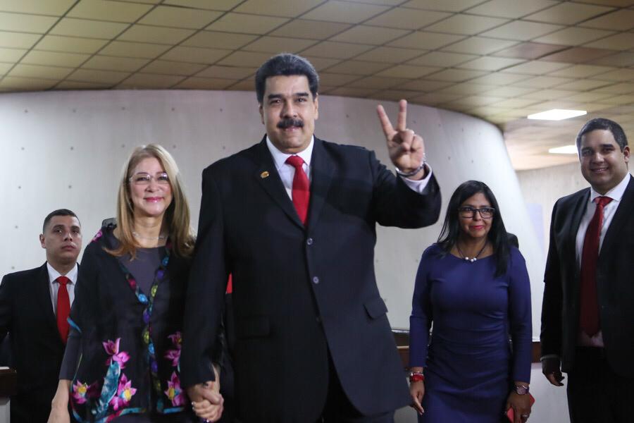 El Presidente Nicolás Maduro, momentos antes de su juramentación como Presidente para el período 2019-2025.