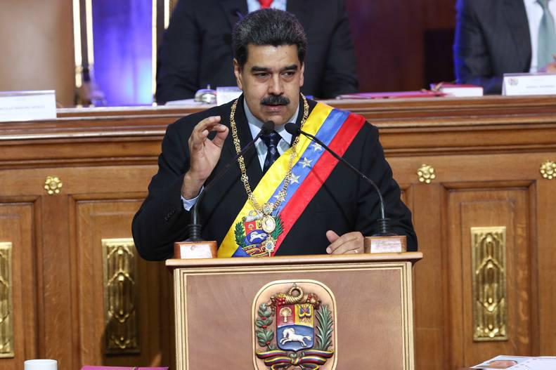 El Presidente Nicolás Maduro al presentar su Memoria y Cuenta del año 2018 ante la Asamblea Nacional Constituyente.