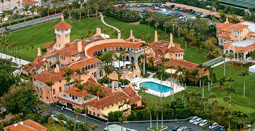 El FBI allanó el resort de Mar-a-Lago, lujoso club residencial comprado por Donald Trump.