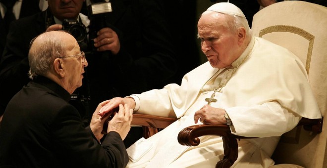 Marcial Maciel y Juan Pablo II