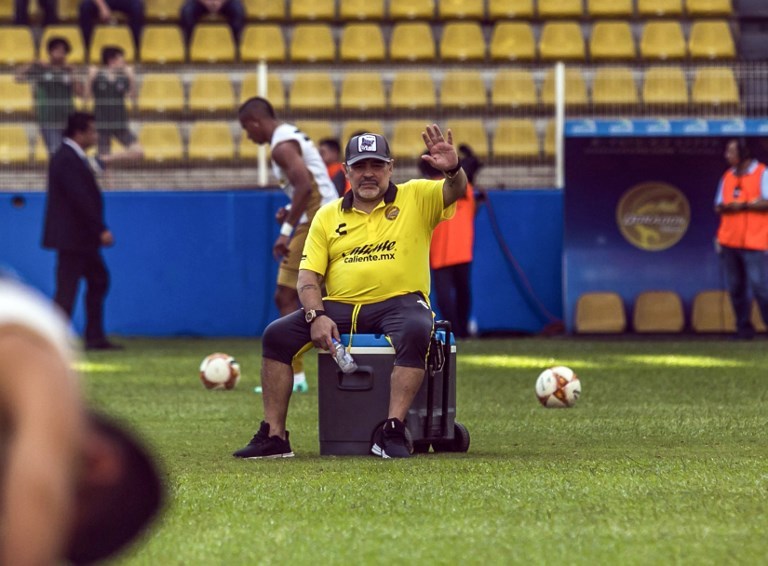 El exjugador argentino, Diego Armando Maradona