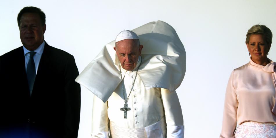 Papa Francisco en su viaje a Panamá
