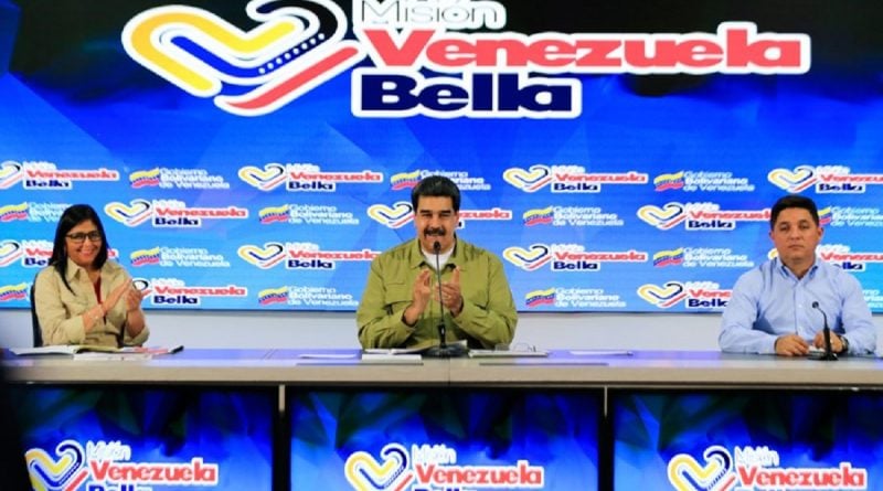 Presidente Maduro durante el lanzamiento de la Misión Venezuela Bella
