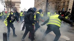 Protesta 10 de los chalecos amarillos en Francia