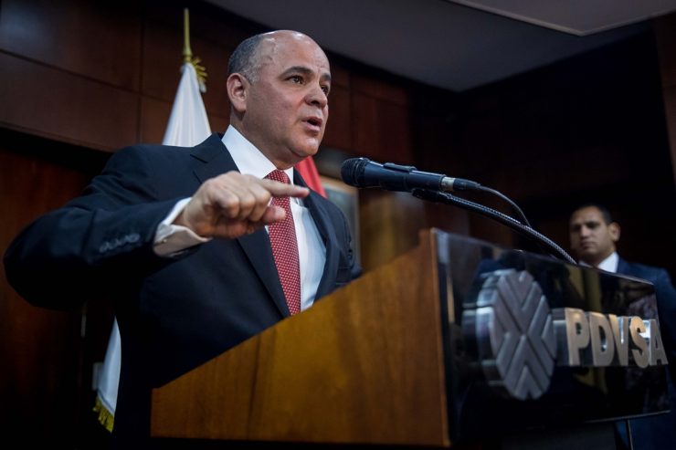 El ministro del Poder Popular para el petróleo y presidente de Petróleos de Venezuela (Pdvsa), Manuel Quevedo.