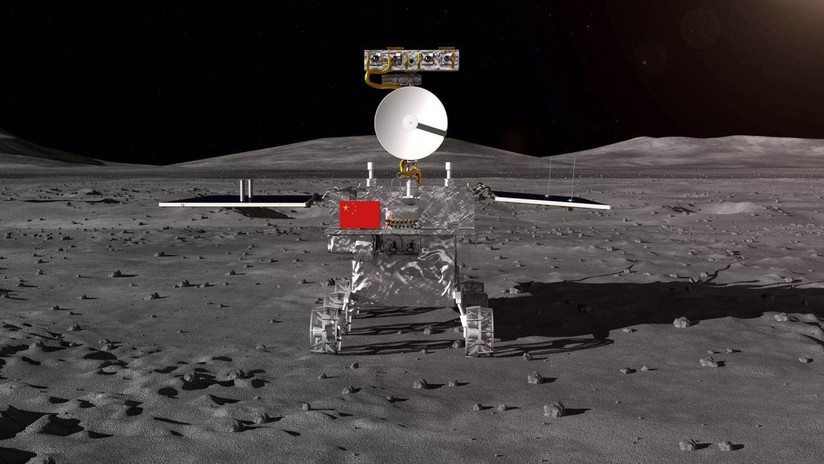Recreación de la sonda Chang'e-4